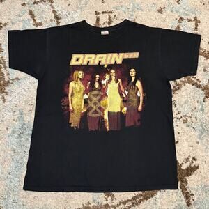 Vintage 1999 Drain STH Freaks of Nature Shirt Size XL Metal Band Tee